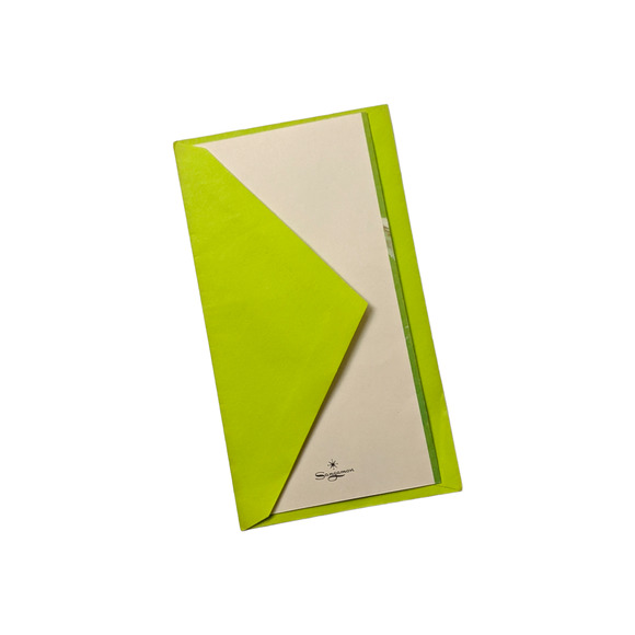 Vintage 60s Blank Greeting Cards "I'm All Ears" Kitschy Rabbit Design Lime Green - Picture 5 of 6